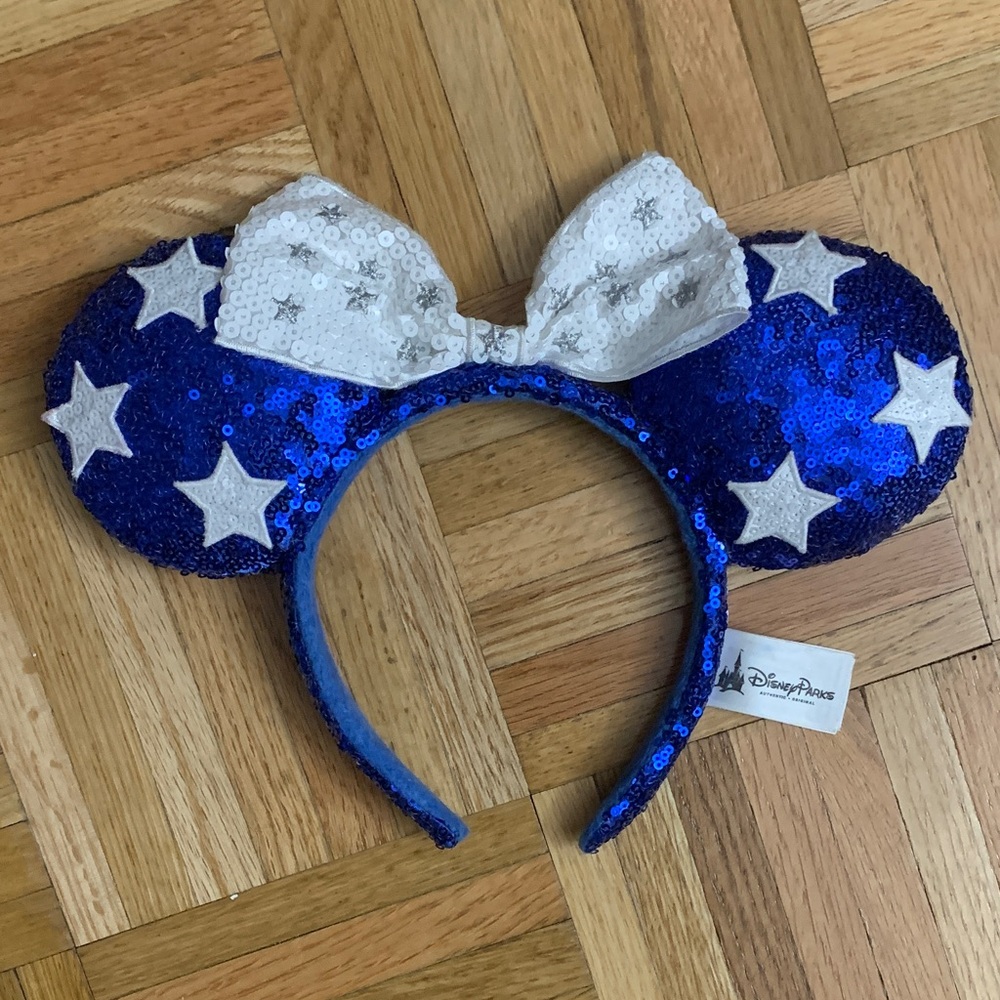 Sequined Mickey Ear Headband - Official Disney Park Merch Like-New!